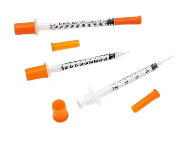 Disposable Syringes (1mL, Half Inch Needle)